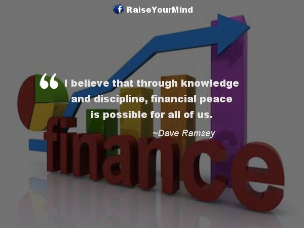 financial peace - Finance quote image