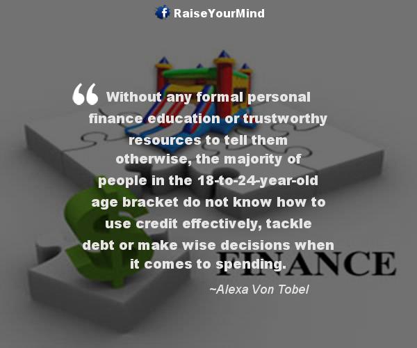 managing credit and debt - Finance quote image