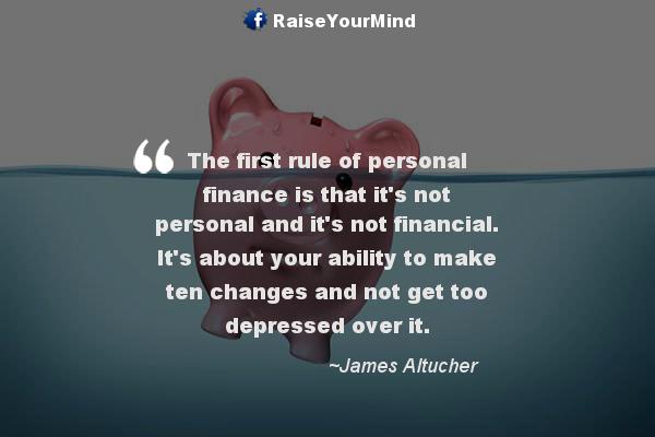 managing personal finance - Finance quote image