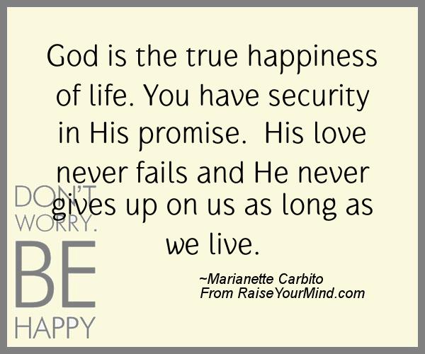 A nice happiness quote from Marianette Carbito  - Proverbes Happiness