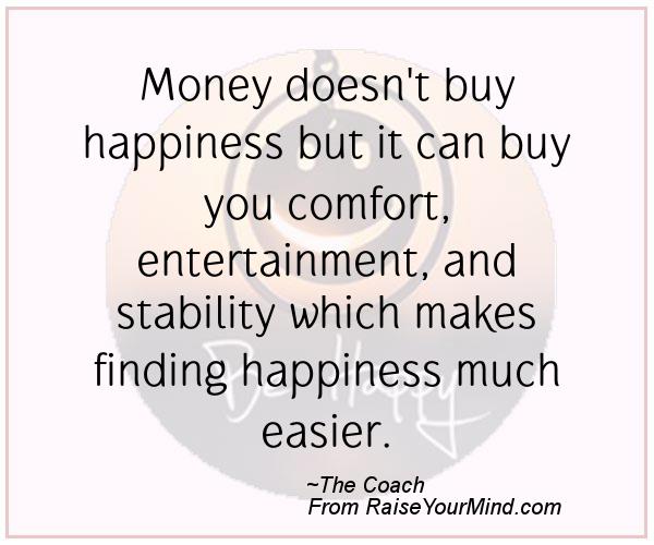 does money makes happiness