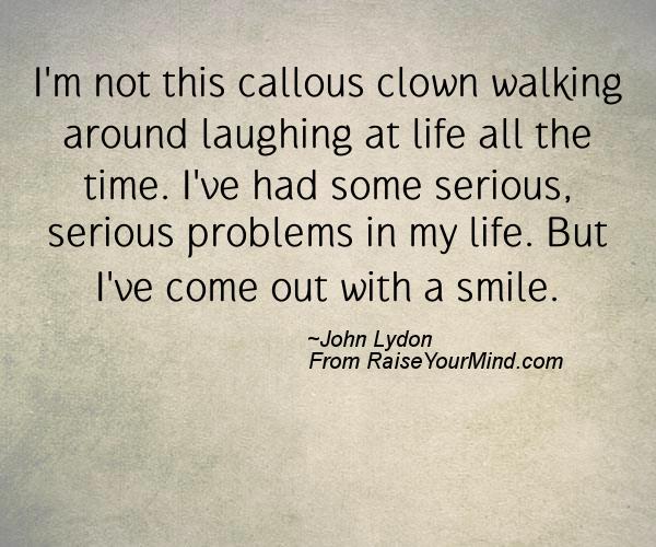 A nice happiness quote from John Lydon - Proverbes Happiness