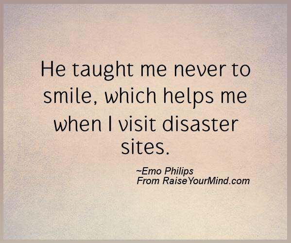 A nice happiness quote from Emo Philips - Proverbes Happiness