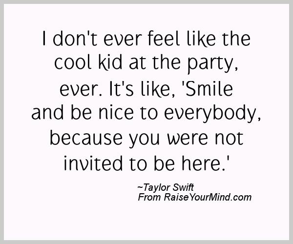 A nice happiness quote from Taylor Swift - Proverbes Happiness