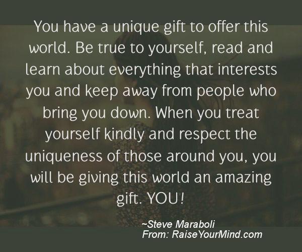 A nice motivational quote from Steve Maraboli