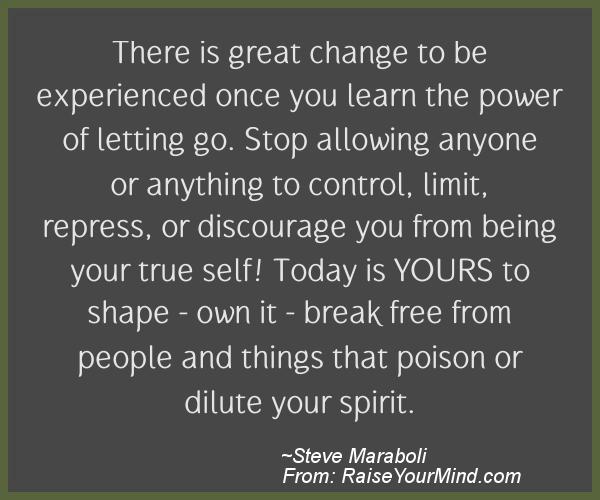 A nice motivational quote from Steve Maraboli