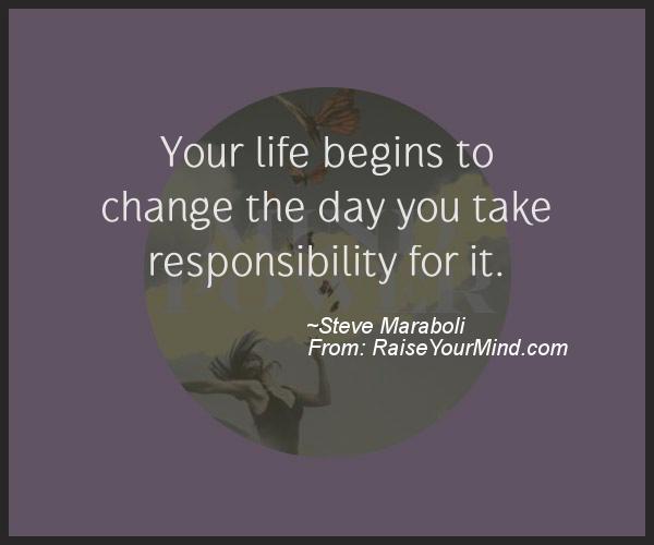 A nice motivational quote from Steve Maraboli