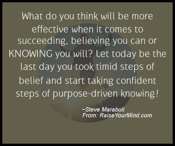 A nice motivational quote from Steve Maraboli