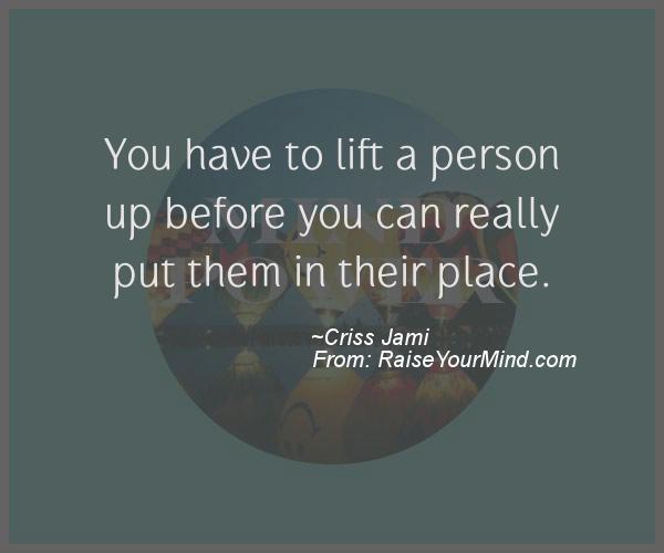 A nice motivational quote from Criss Jami