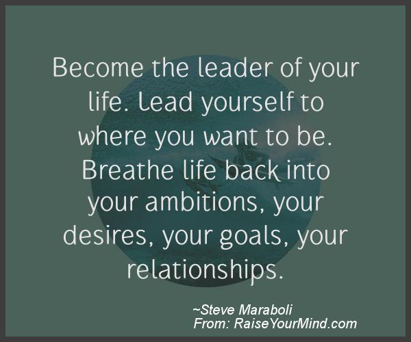 A nice motivational quote from Steve Maraboli