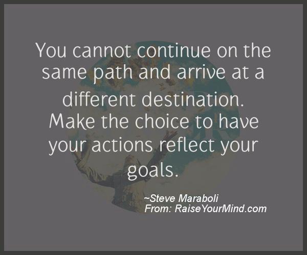 A nice motivational quote from Steve Maraboli