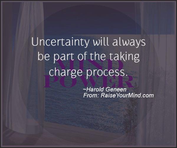 A nice motivational quote from Harold Geneen