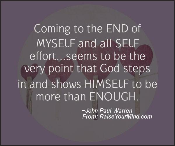 A nice motivational quote from John Paul Warren