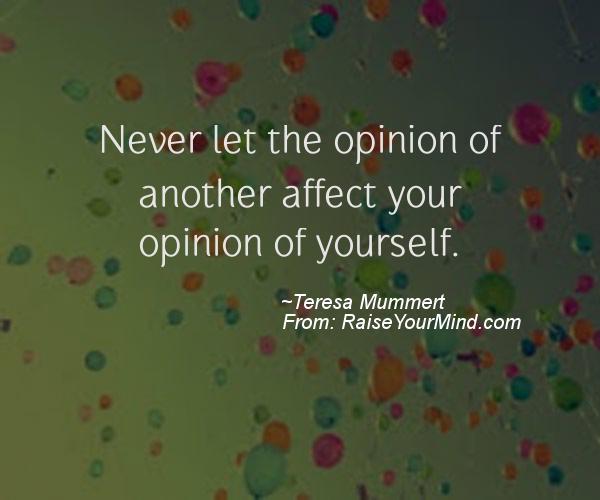 A nice motivational quote from Teresa Mummert