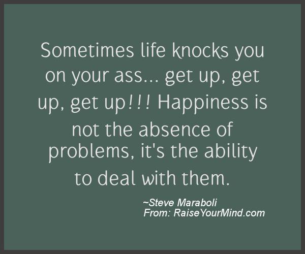 A nice motivational quote from Steve Maraboli