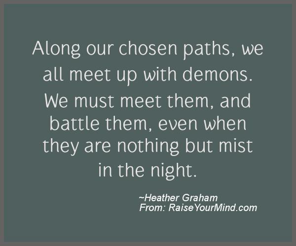 A nice motivational quote from Heather Graham