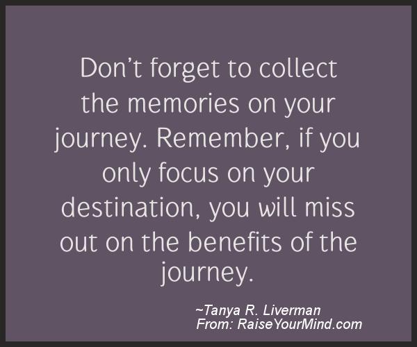 A nice motivational quote from Tanya R. Liverman