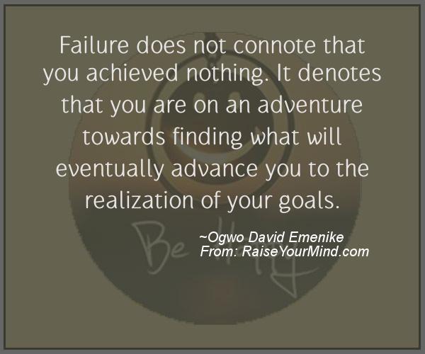 A nice motivational quote from Ogwo David Emenike