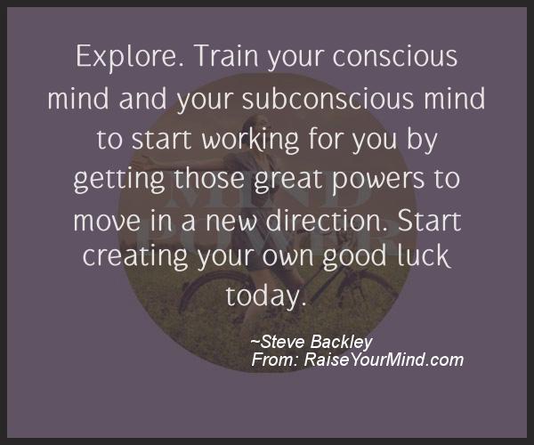 A nice motivational quote from Steve Backley