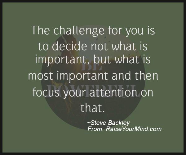 A nice motivational quote from Steve Backley