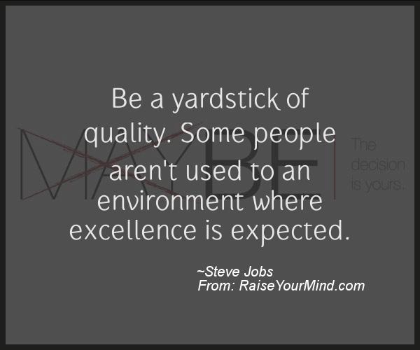 A nice motivational quote from Steve Jobs