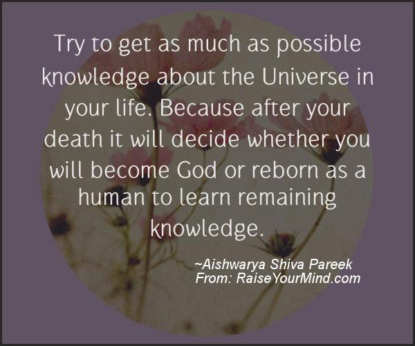 A nice motivational quote from Aishwarya Shiva Pareek