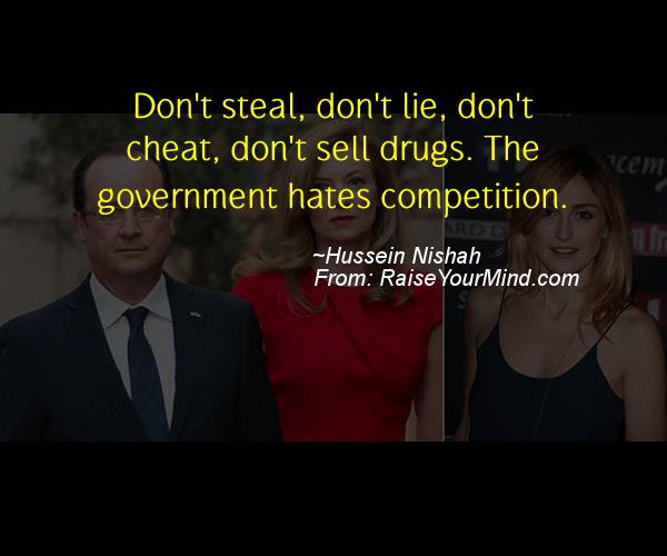 A nice cheating quote from Hussein Nishah 