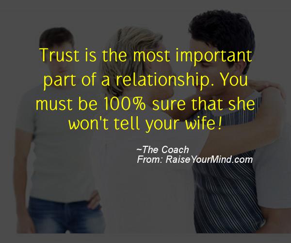 A nice cheating quote from The Coach