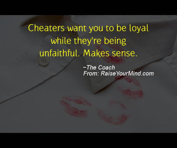 A nice cheating quote from  
