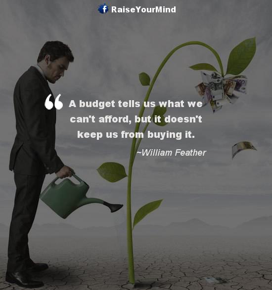 making a budget - Finance quote image