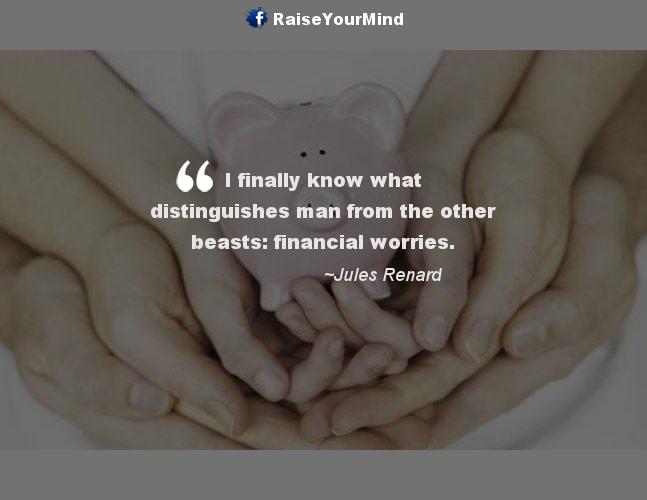 financial worries - Finance quote image