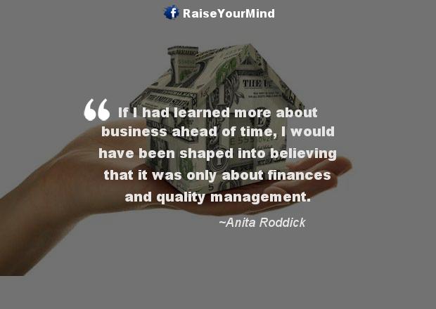 finances quality management - Finance quote image