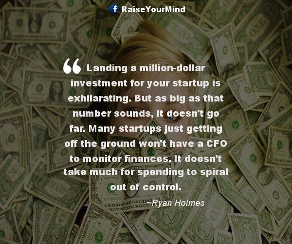 startup investment - Finance quote image