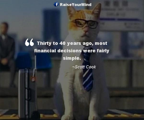 most financial decisions - Finance quote image